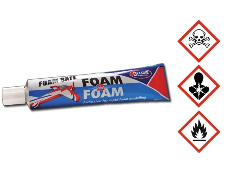 Deluxe Materials 44034Foam2Foam 50ml - Kleber für Styropor, EPO, Holz, Plastik