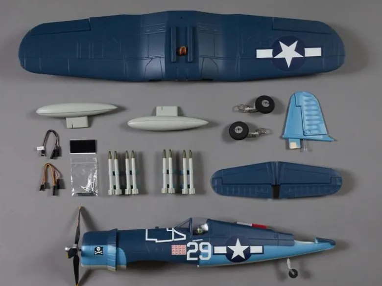 DERBEE DB001PBF4U Corsair Warbird PNP blau - 75cm