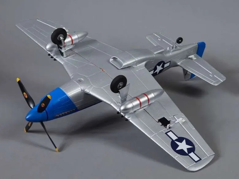 DERBEE DB004PBP-51D Mustang Warbird PNP blau - 75cm