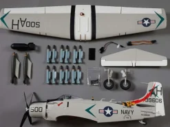DERBEE DB006PGA1 Skyraider Warbird PNP grau - 80cm