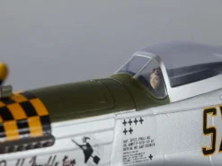 DERBEE DB003PGP-51D Mustang Warbird PNP gelb - 75cm
