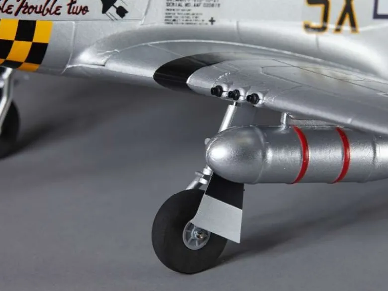 DERBEE DB003PGP-51D Mustang Warbird PNP gelb - 75cm