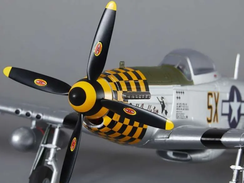 DERBEE DB003PGP-51D Mustang Warbird PNP gelb - 75cm