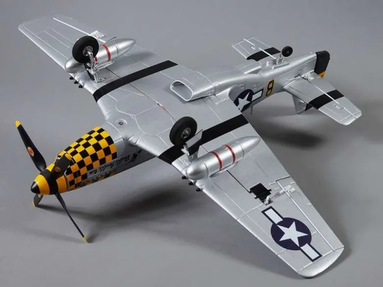 DERBEE DB003PGP-51D Mustang Warbird PNP gelb - 75cm