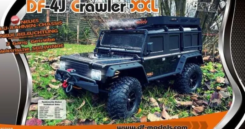 DF-Models 3118DF-4J 4WD Crawler 2-Gang-LED 2023 Edition - Schwarz 1:10 RTR