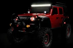 DF-Models 3164DF-4S PRO Crawler 1:10 313mm Radstand, 2.4GHz RTR, rot in Transportbox