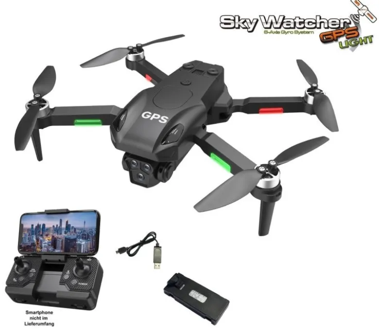 DF-Models 9430SkyWatcher GPS Light Drohne - Quadrocopter - RTF