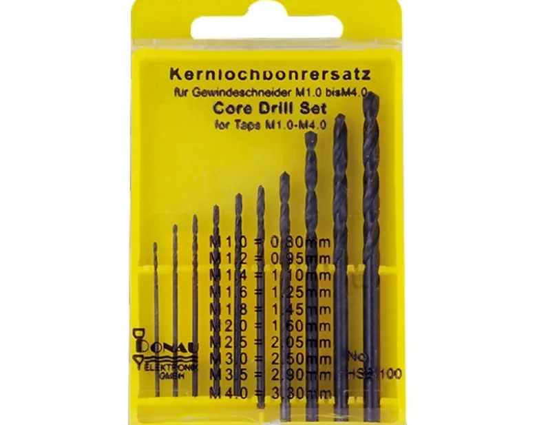 Donau Elektronik HSS100HSS Kernlochbohrer Set 10-teilig für M1 - M4