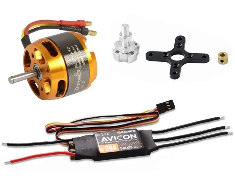 D-Power AL353012ACSBrushless Set AL3530-12 & AVICON 20A Regler