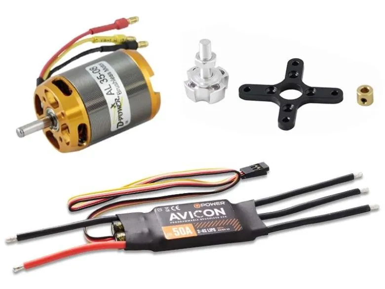 D-Power AL3508ACSBrushless Set AL35-08 & AVICON 50A Regler