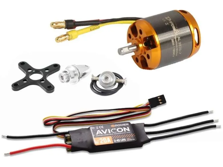 D-Power AL28357ACSBrushless Set AL2835-7 & AVICON 20A Regler