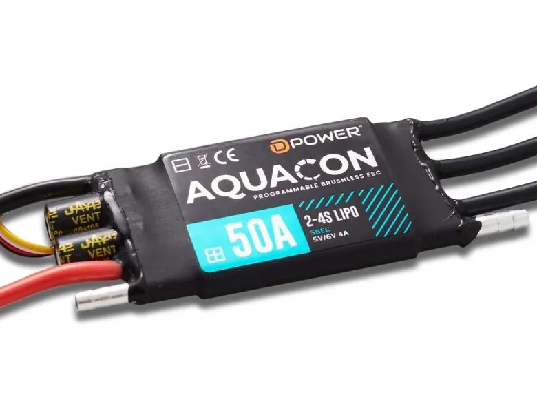 D-Power DPAQC050AQUACON 50A S-BEC Brushless Regler