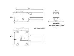 D-Power DPER02LND-Power Elektrisches Einziehfahrwerk L - mit Welle
