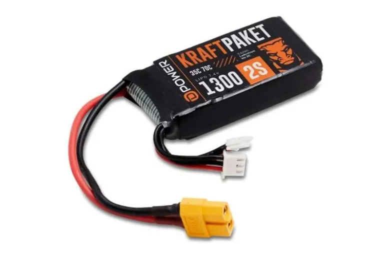 D-Power KP13002Kraftpaket 1300 2S LiPo Akku 7,4 V 35/70C - XT60