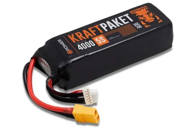 D-Power KP40005Kraftpaket 4000 5S LiPo Akku 18,5 V 35/70C - XT90