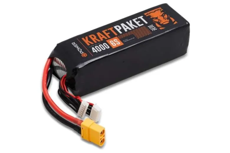 D-Power KP40006Kraftpaket 4000 6S LiPo Akku 22,2 V 35/70C - XT90