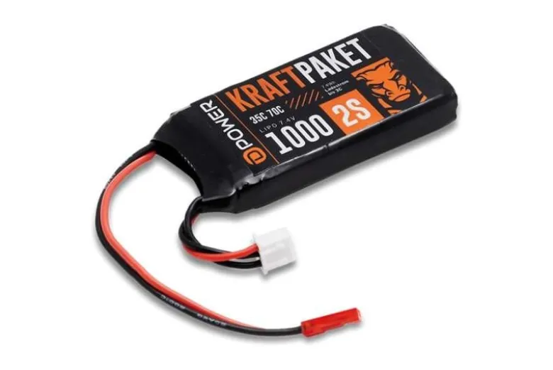 D-Power KP10002Kraftpaket 1000 2S LiPo Akku 7,4 V 35/70C - BEC