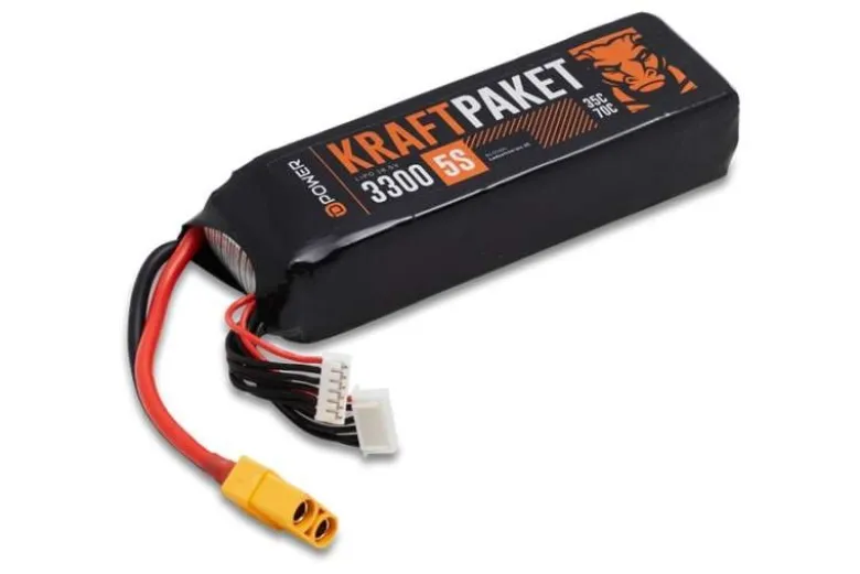 D-Power KP33005Kraftpaket 3300 5S LiPo Akku 18,5 V 35/70C - XT90
