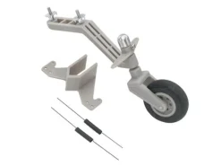 DU-BRO 1077384Heckfahrwerk lenkbar, inklusive Rad, für 60-120er Modelle