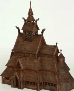 Dusek 21210Gol Stabkirche 1:87 Baukasten