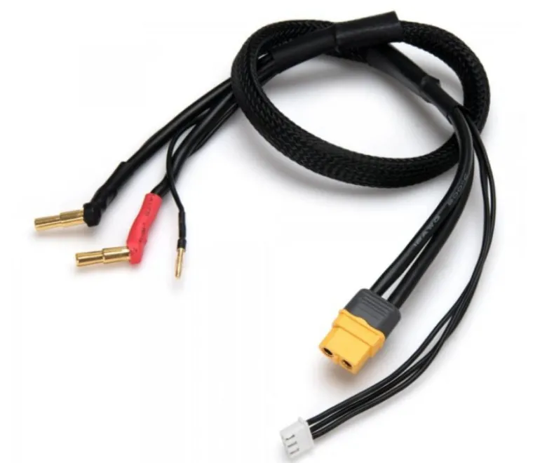 DynoMAX B9670Ladekabel 4/5mm 2S LiPo auf XT60 12AWG 500mm