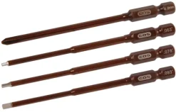 EDS EDS-500801Power Tool Set - Innensechskantschlüssel 0.63, 0.78, 0.93 & Kreuzschlitz 4.0 x 100mm