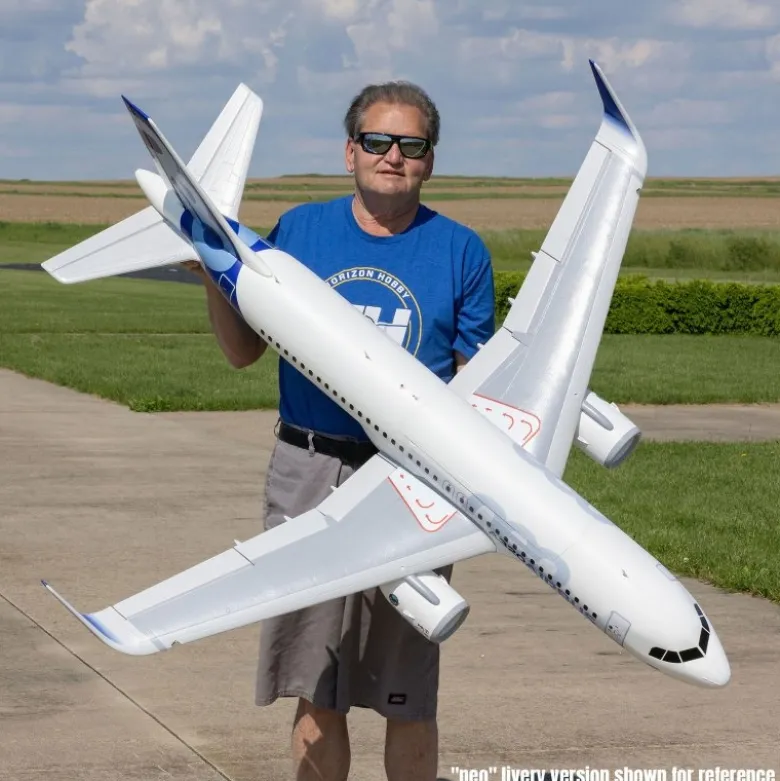 E-flite EFL-1495Airbus A320neo Twin 64mm EDF BNF Basic mit AS3X+,SAFE Select Base White