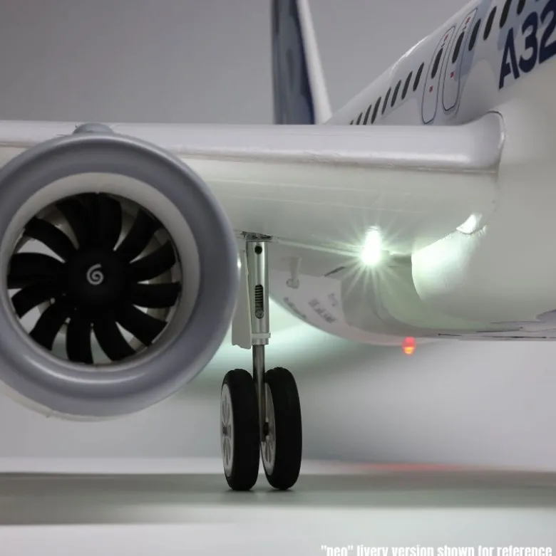 E-flite EFL-1495Airbus A320neo Twin 64mm EDF BNF Basic mit AS3X+,SAFE Select Base White