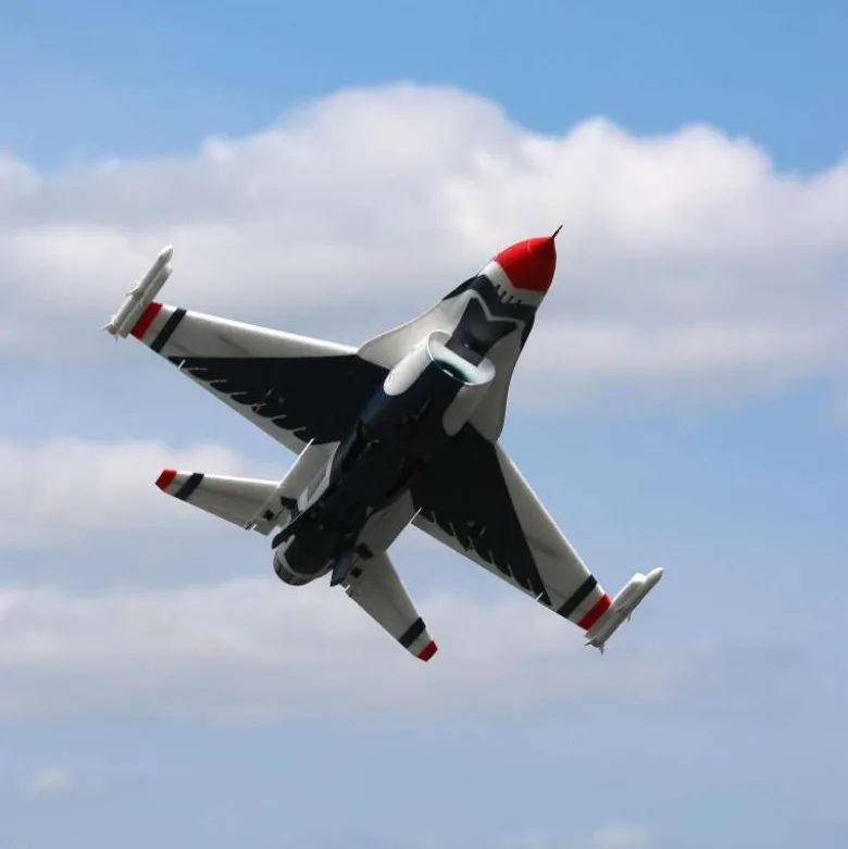 E-flite EFL178500F-16 Thunderbirds 70mm EDF Jet BNF Basic, AS3X & SAFE Select