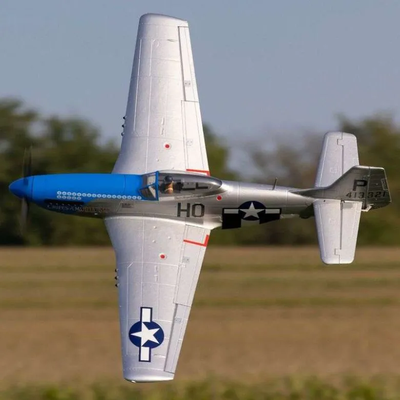 E-flite EFL089500P-51D Mustang 1.2m BNF Basic with AS3X and SAFE Select 'Cripes A'Mighty 3rd'