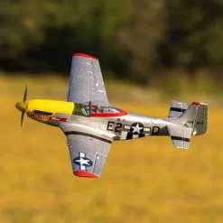 E-flite EFLU7350UMX P-51D Mustang 'Detroit Miss' 493mm BNF Basic mit AS3X und SAFE Select