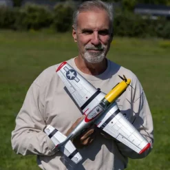 E-flite EFLU7350UMX P-51D Mustang 'Detroit Miss' 493mm BNF Basic mit AS3X und SAFE Select