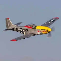 E-flite EFLU7350UMX P-51D Mustang 'Detroit Miss' 493mm BNF Basic mit AS3X und SAFE Select
