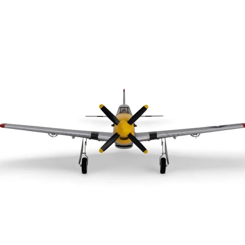 E-flite EFLU7350UMX P-51D Mustang 'Detroit Miss' 493mm BNF Basic mit AS3X und SAFE Select