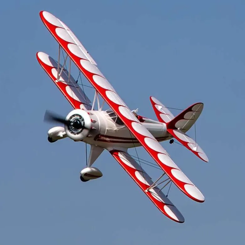 E-flite EFLU53550UMX WACO BNF Basic 550mm mit AS3X und SAFE Select, weiß
