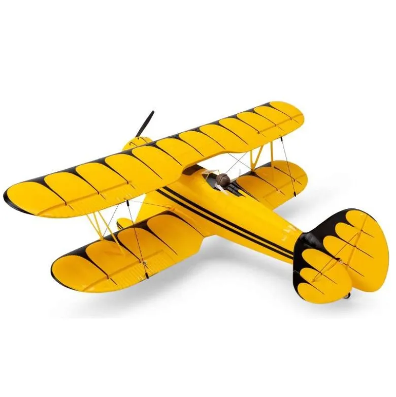 E-flite EFLU53550YUMX WACO BNF Basic 550mm mit AS3X und SAFE Select, gelb