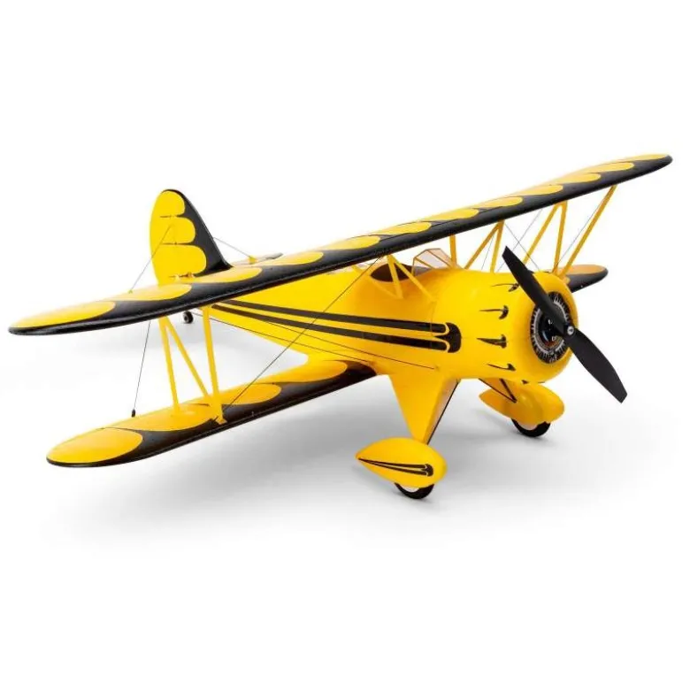 E-flite EFLU53550YUMX WACO BNF Basic 550mm mit AS3X und SAFE Select, gelb