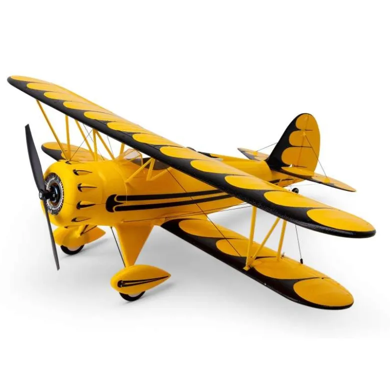 E-flite EFLU53550YUMX WACO BNF Basic 550mm mit AS3X und SAFE Select, gelb