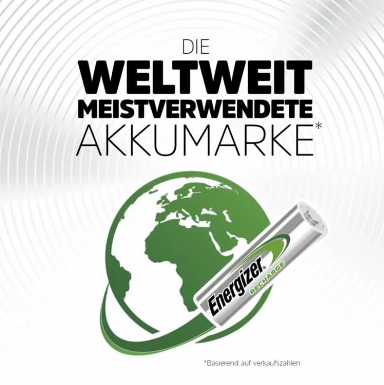 Energizer 144080Extreme HR6 2300mAh Mignon AA Akku, 4er Blister