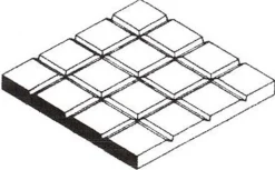 Evergreen 4514Gehwegplatten, 1x150x300 mm.Raster 3,2x3,2 mm, 1 Stück