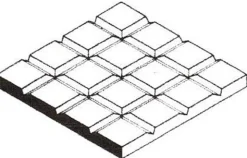 Evergreen 4502Gehwegplatten, 1x150x300 mm, Raster 2,1 mm, 1 Stück