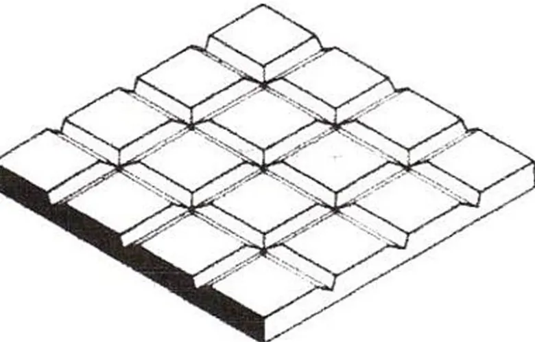 Evergreen 4502Gehwegplatten, 1x150x300 mm, Raster 2,1 mm, 1 Stück