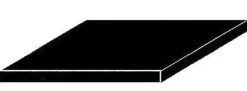 Evergreen 9516Schwarze Polystyrolplatte (1) 150x300x1,50 mm