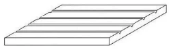 Evergreen 3025Strukturplatte, 0,5x150x300 mm. Spur H0-Maßstab, 1 Stück