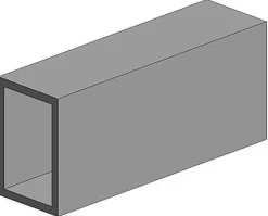 Evergreen 258Vierkant-Rohr,4,8 x 7,9 x 350 mm (2)
