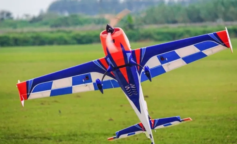 Extreme Flight A232-V2-O/BExtra 300 60'' EXP V2 Kunstflugzeug orange/blau ARF mit Tragflächen-Schnellverschluss