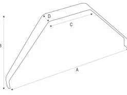 Extron X6011GFK Fahrwerk 235 mm x 115 mm
