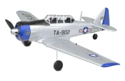 EZ-Wings EZ-037Mini AT-6 Texan 450mm, 2.4GHz RTF, silber inkl. 2x LiPo 3.7V 400mAh & USB Ladegerät