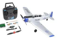 EZ-Wings EZ-037Mini AT-6 Texan 450mm, 2.4GHz RTF, silber inkl. 2x LiPo 3.7V 400mAh & USB Ladegerät