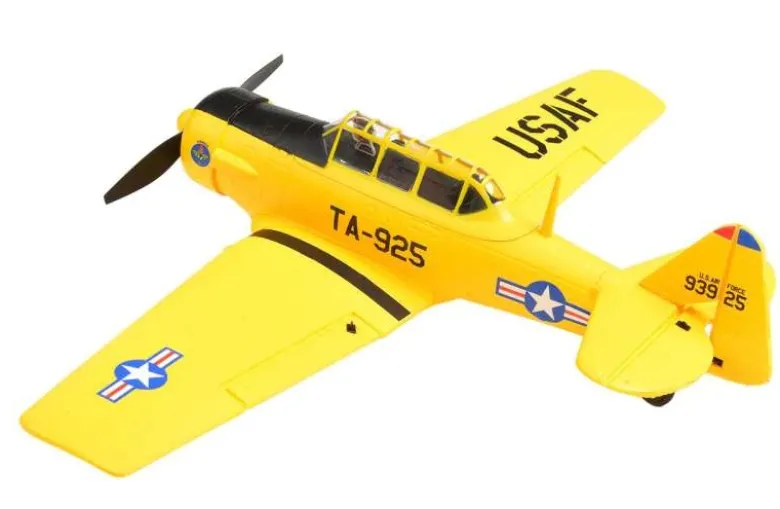 EZ-Wings EZ-036Mini AT-6 Texan 450mm, 2.4GHz RTF, gelb inkl. 2x LiPo 3.7V 400mAh & USB Ladegerät